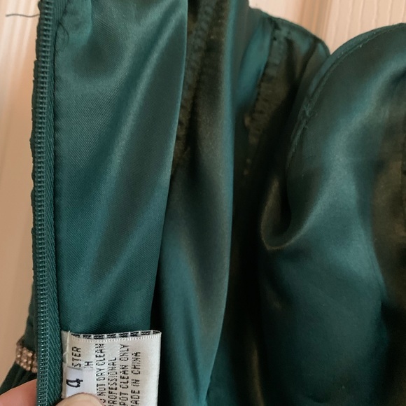 Hunter Green Grad Dress - Picture 10 of 11